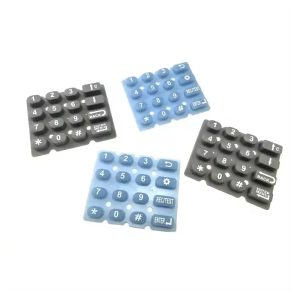 Custom Silk Screen Printing Silicone Rubber Keypad Keyboard with Black Carbon Pills Factory2