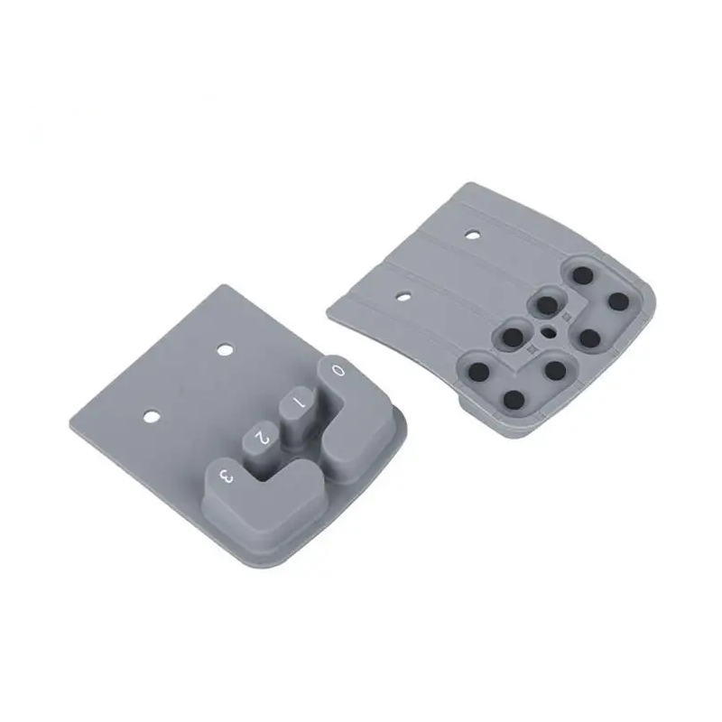 Custom Silk Screen Printing Silicone Rubber Keypad Keyboard with Black Carbon Pills Factory3