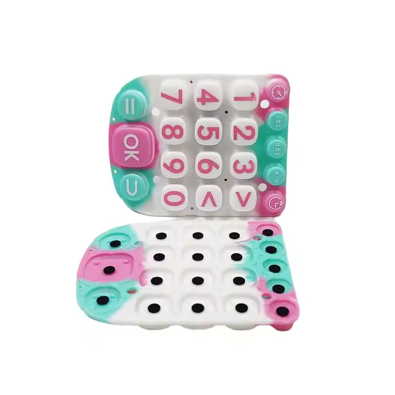 Customized Silicone Rubber Keypad Buttons With Conductive Carbon Pill Manufacturing1