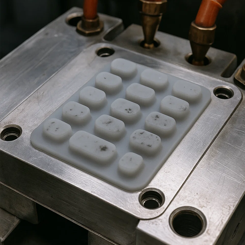 The Impact of Mold Cavity and Hot Runner Design on Surface Defects in Silicone Rubber Keypads2