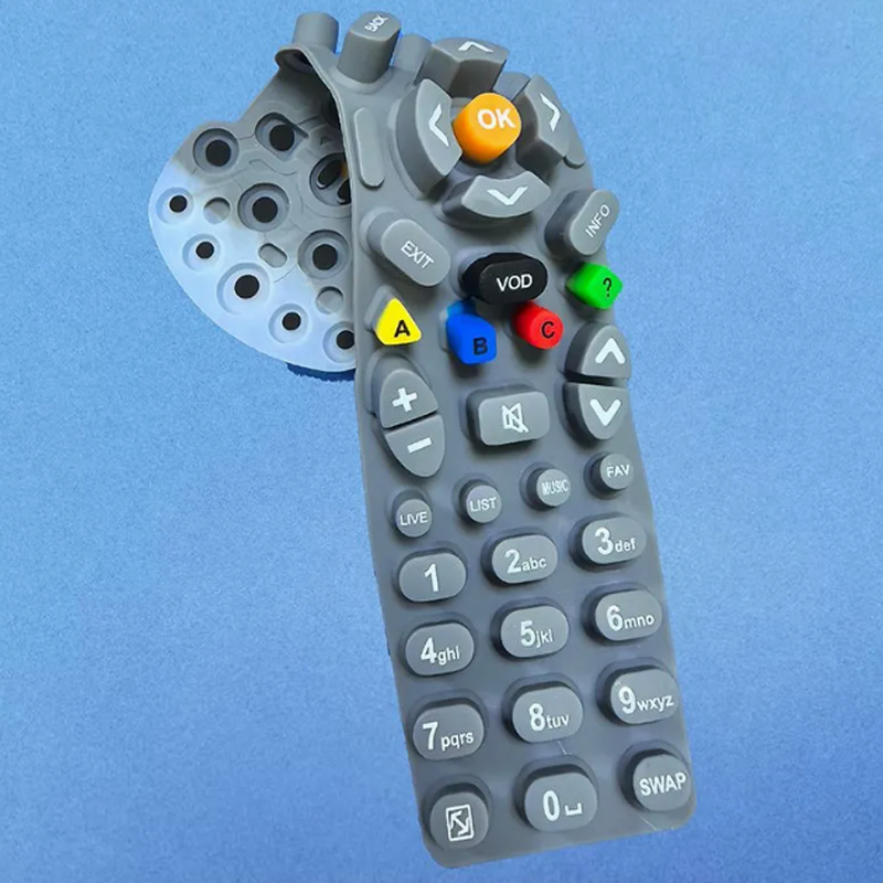 Custom Conductive Silicone Rubber Keypad Buttons with Color Coating in Bulk Order Manufacturing4