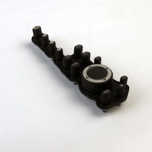Custom Compression Molding Silicon Rubber Keypad Button With Laser Etching Printing Manufacturer3