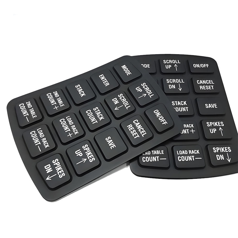 Custom Waterproof Durable Silicone Rubber Button Keypad with Laser Etching Solution Factory1