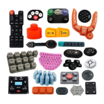 Customized Conductive Silicone Color Coating Elastomer Silicone Rubber Keypads for Electronic Control Application Factory1