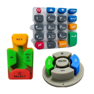 Customized Conductive Silicone Color Coating Elastomer Silicone Rubber Keypads for Electronic Control Application Factory3
