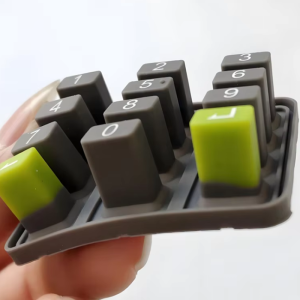 Customized Waterproof P+R Rubber Silicone Keypad Buttons With Plastic Key Cap for POS Machine Manufacturing3