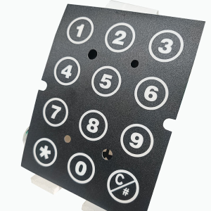 Custom Silicone Rubber Keyboard Keypad with Conductive Metal Dome for PCB Circuit Board Supplier2