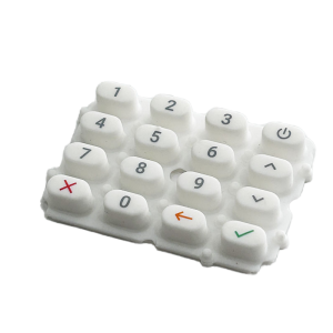 OEM Compression Molding Silicone Rubber Button Keypad Switch for Electronic POS Device Parts Factory 3