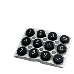 OEM Compression Molding Silicone Rubber Button Keypad Switch for Electronic POS Device Parts Factory 4