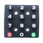 Conductive Silicone Rubber Keypad Button with PU Coating1