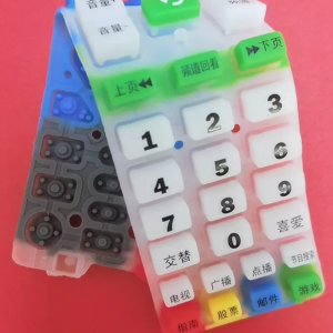 OEM Multiple Color Print Coating Silicone Rubber Keypad2